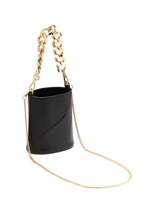 Detail View - Click To Enlarge - ATP ATELIER - 'Faeto' chunky chain handle leather bucket bag