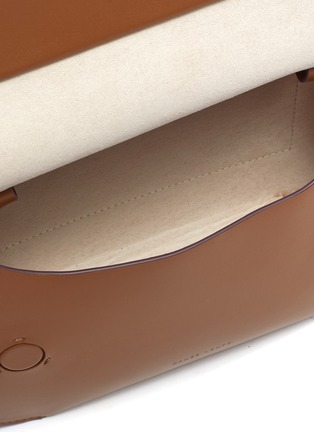 Detail View - Click To Enlarge - DANSE LENTE - 'Lea' Knotted top handle leather crossbody bag