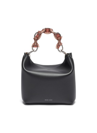 Main View - Click To Enlarge - DANSE LENTE - 'Ela' Link chain top handle leather bag