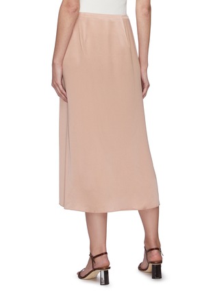 Back View - Click To Enlarge - VINCE - Side pleat wrap maxi skirt