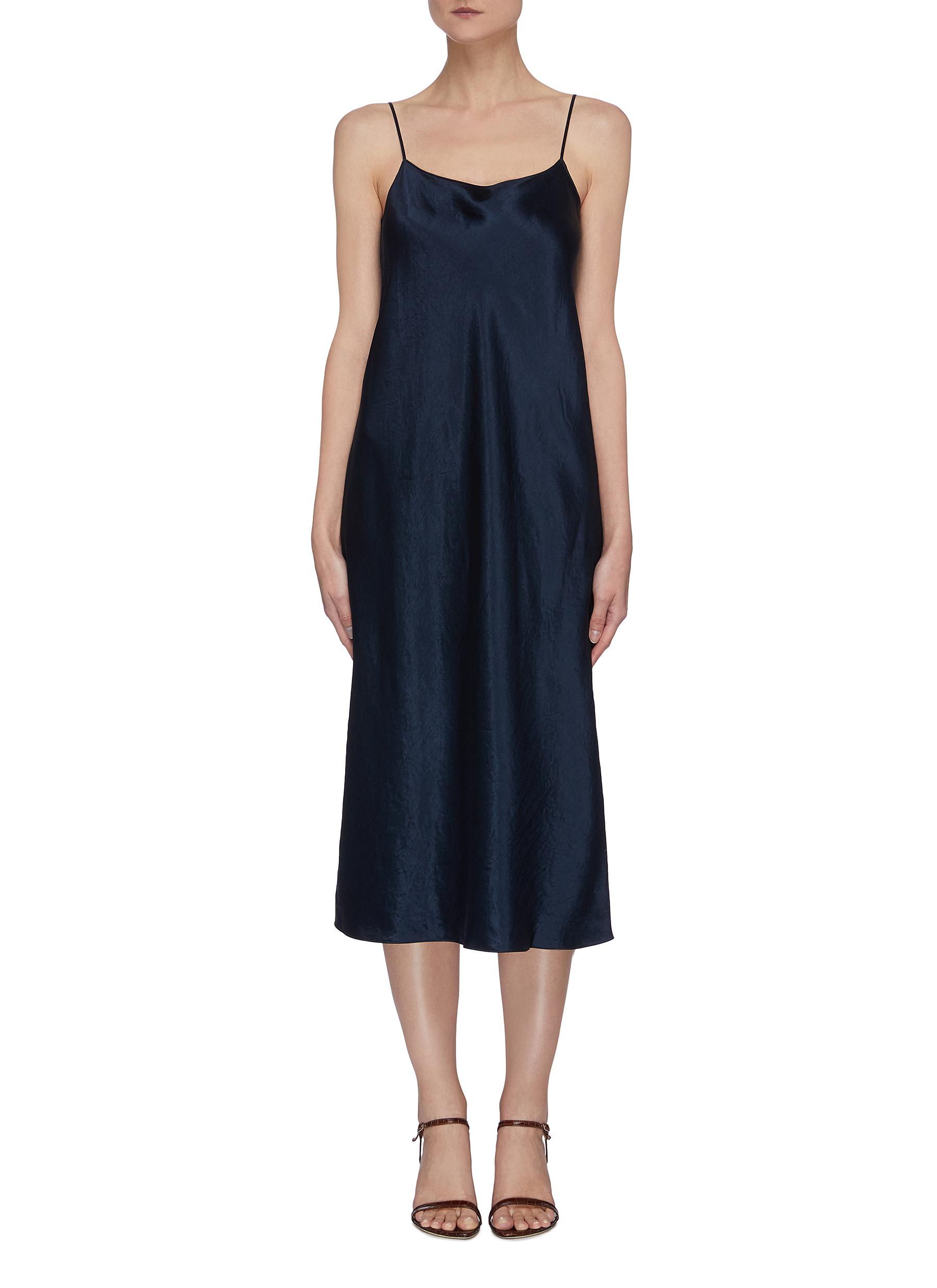 vince satin slip dress