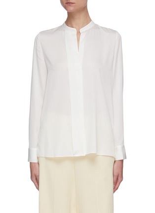 Main View - Click To Enlarge - VINCE - Slim band collar blouse