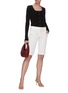 Figure View - Click To Enlarge - VINCE - Cashmere square neck cardigan