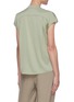 Back View - Click To Enlarge - VINCE - Cap sleeve V-neck silk-blend blouse