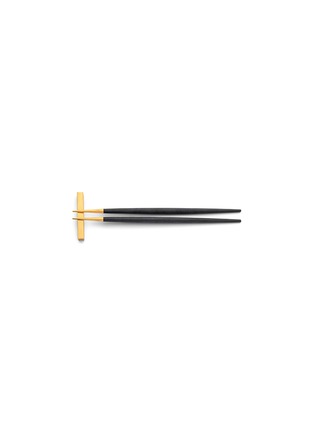 Main View - Click To Enlarge - CUTIPOL - Goa Chopsticks set – Matte Gold, Black