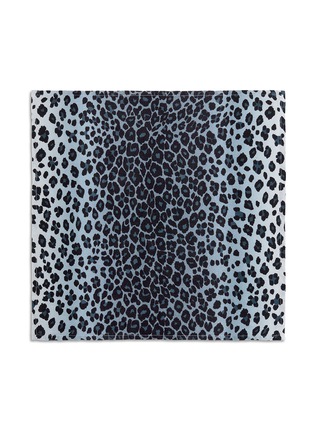 Main View - Click To Enlarge - L'OBJET - Linen napkin – Blue Leopard