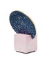 Detail View - Click To Enlarge - SLASH OBJECTS - Slash Rubber Base Vanity Mirror – Pink/Royal