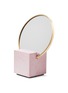Main View - Click To Enlarge - SLASH OBJECTS - Slash Rubber Base Vanity Mirror – Pink/Royal