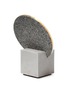 Detail View - Click To Enlarge - SLASH OBJECTS - Slash Rubber Base Vanity Mirror – Gray/Gris