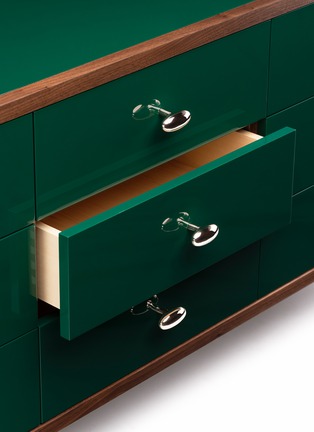 Detail View - Click To Enlarge - JASON MILLER - Classon Low Chest – Forest Green