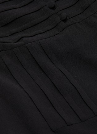 Detail View - Click To Enlarge - SAINT LAURENT - Victorian button silk georgette dress