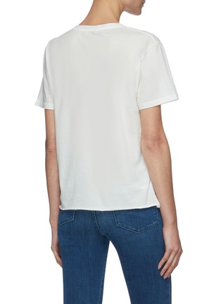Back View - Click To Enlarge - SAINT LAURENT - 'Love Yves' graphic print T-shirt