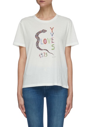 Main View - Click To Enlarge - SAINT LAURENT - 'Love Yves' graphic print T-shirt