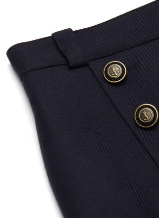 Detail View - Click To Enlarge - SAINT LAURENT - Button mini skirt