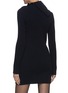 Back View - Click To Enlarge - SAINT LAURENT - 'Role Colroule' turtleneck knit dress