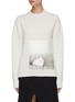 Main View - Click To Enlarge - JIL SANDER - Bunny print silk patch wool sweater