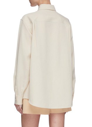 Back View - Click To Enlarge - JIL SANDER - Chest pocket relaxed fit shirt