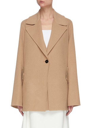 Main View - Click To Enlarge - JIL SANDER - Layered double breasted jacket