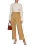 Figure View - Click To Enlarge - JIL SANDER - Belted waist pleat tailored pants