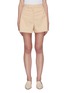Main View - Click To Enlarge - JIL SANDER - Wide leg pressed crease cotton shorts