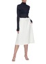 Figure View - Click To Enlarge - JIL SANDER - Belted A-line midi skirt