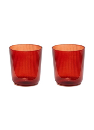 Main View - Click To Enlarge - R+D LAB - LUISA VINO GLASS SET – Etruscan Red
