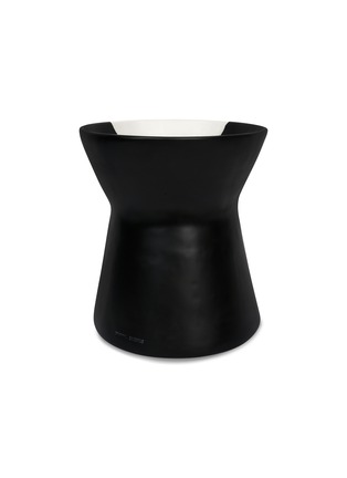 Detail View - Click To Enlarge - DINOSAUR DESIGNS - Bow resin vase – White Dot on Black