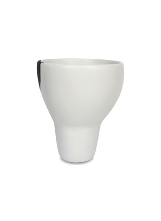 Detail View - Click To Enlarge - DINOSAUR DESIGNS - Large Resin Offering Vase – Black Dot on White