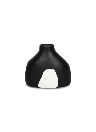 Main View - Click To Enlarge - DINOSAUR DESIGNS - Bottle resin vase – White Dot on Black