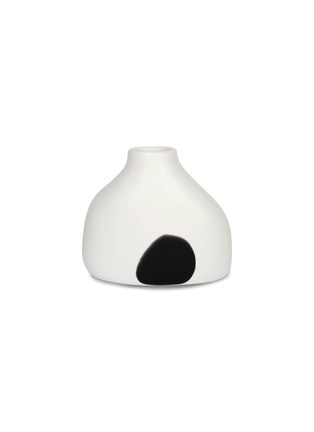 Main View - Click To Enlarge - DINOSAUR DESIGNS - Bottle resin vase – Black Dot on White