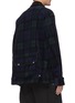 Back View - Click To Enlarge - SACAI - Detachable bag zip up flannel shirt jacket
