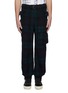 Main View - Click To Enlarge - SACAI - Asymmetric pocket belted flannel pants