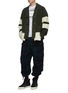 Figure View - Click To Enlarge - SACAI - Asymmetric pocket belted flannel pants