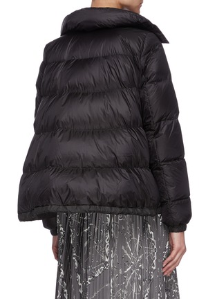 Back View - Click To Enlarge - SACAI - Asymmetric zip front high neck puffer jacket