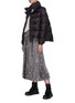 Figure View - Click To Enlarge - SACAI - Asymmetric zip front high neck puffer jacket