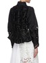 Back View - Click To Enlarge - SACAI - Paisley lace buckle neck panel jacket