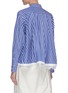 Back View - Click To Enlarge - SACAI - Lace drawstring hem stripe shirt