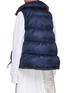 Back View - Click To Enlarge - SACAI - Asymmetric zip front high neck puffer vest