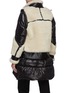 Back View - Click To Enlarge - SACAI - Shearling patched long puffer coat