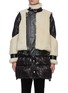 Main View - Click To Enlarge - SACAI - Shearling patched long puffer coat