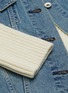 - SACAI - Knit sleeve panelled denim jacket