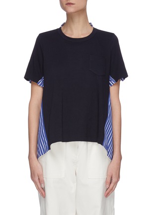 Main View - Click To Enlarge - SACAI - Flare back panelled T-shirt