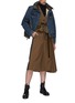 Figure View - Click To Enlarge - SACAI - Puffer panelled denim jacket