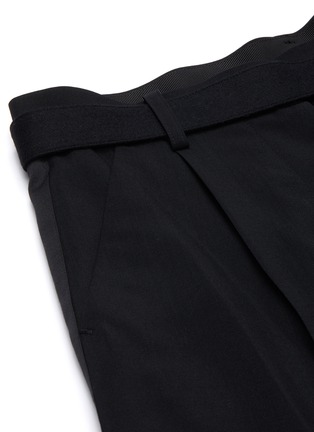  - SACAI - Pleated side tailored belted culotte pants