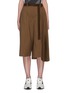 Main View - Click To Enlarge - SACAI - Pleated side tailored belted culotte pants