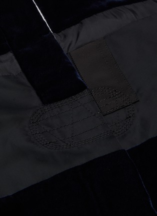  - SACAI - Ma-1' velvet panel shirt