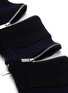  - SACAI - Zip sleeve turtleneck rib knit top