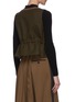 Back View - Click To Enlarge - SACAI - Panelled drawstring waist tailored waistcoat