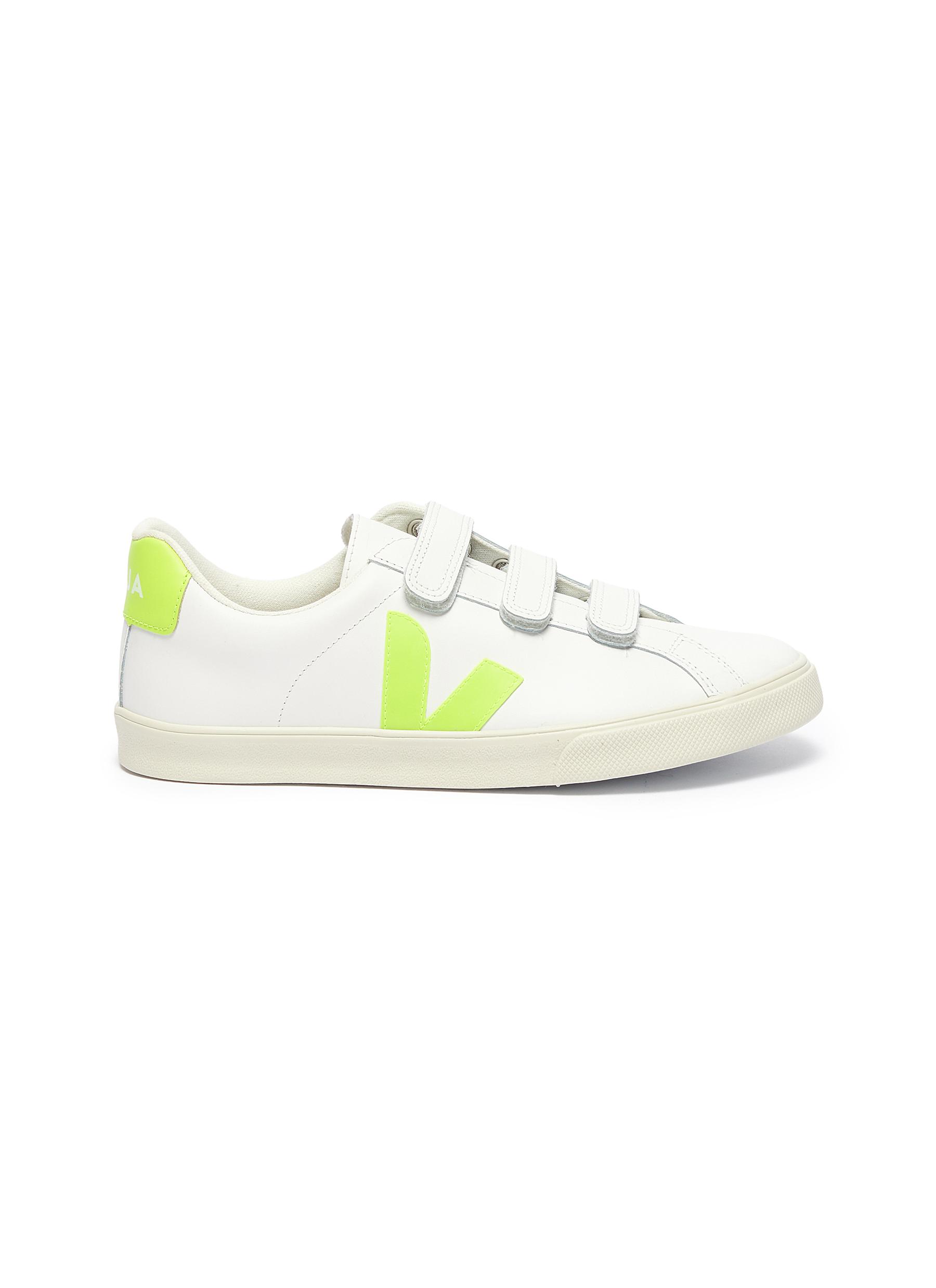 velcro leather sneakers
