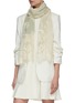 Figure View - Click To Enlarge - LANE'S - Floral lace silk wool blend scarf
